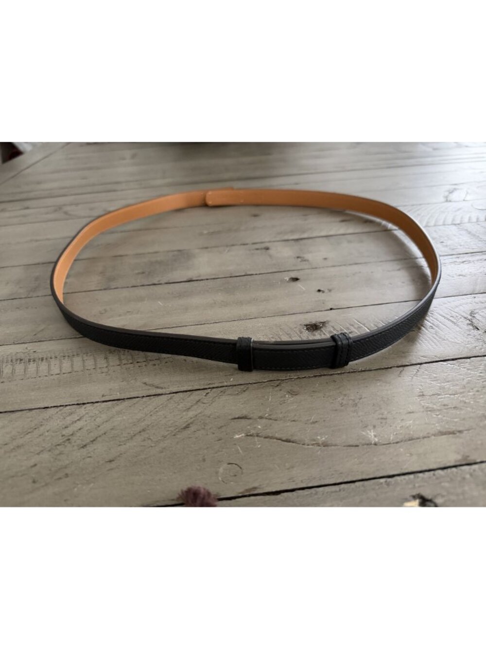 Hermes Kelly 18 Belt Black Leather Gold Hardware - Picture 6 of 8